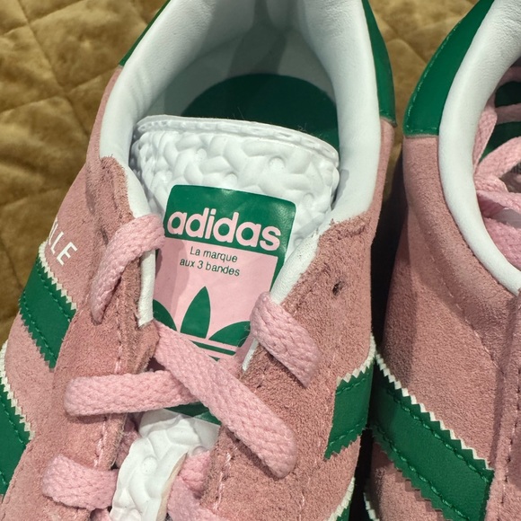 Adidas GAZELLE BOLD Suede Sneakers in Pink and Green- cute comfy classics🩷💚 - Picture 10 of 16